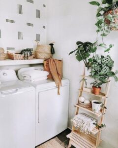 20 Inspiring Boho Laundry Room Design Ideas » Lady Decluttered