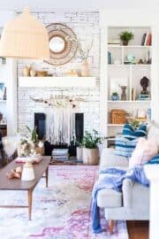 12 Modern Boho Fireplace Mantel Decor » Lady Decluttered