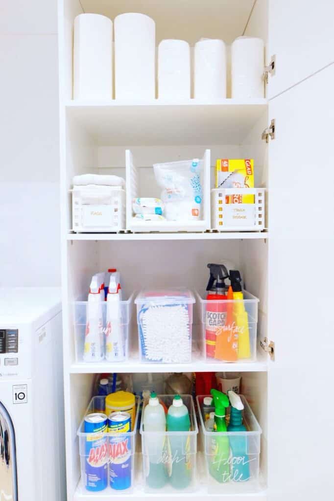 30 Clever Cleaning Supplies Organization Ideas » Lady Decluttered
