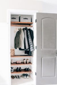 20 Clever Coat Closet Organization Ideas » Lady Decluttered