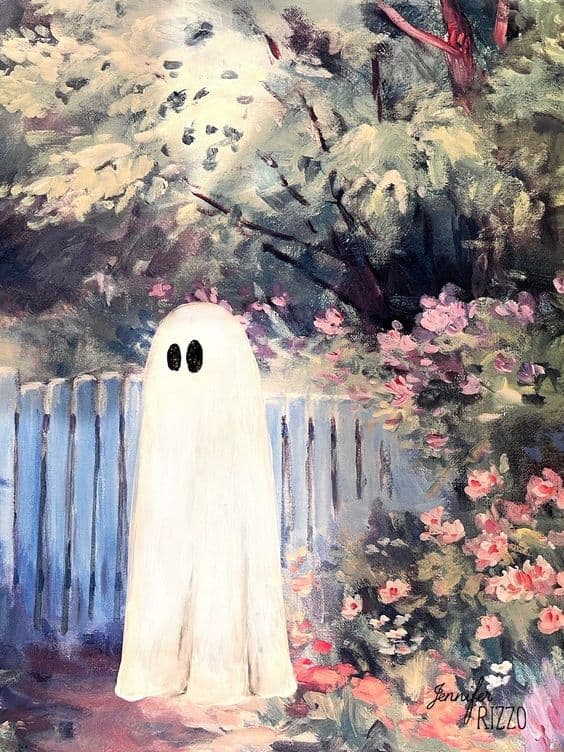 14 DIY Halloween Ghost Painting Ideas Lady Decluttered