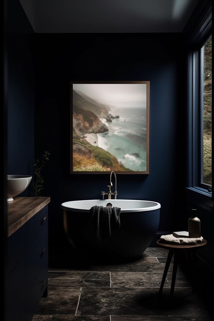 20 Dark and Moody Bathroom Decor Ideas » Lady Decluttered