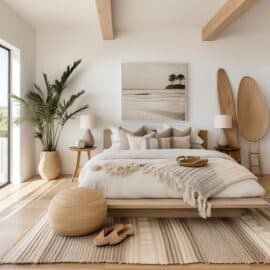 20 Neutral Coastal Bedroom Decor Ideas » Lady Decluttered