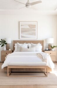 20 Neutral Coastal Bedroom Decor Ideas » Lady Decluttered