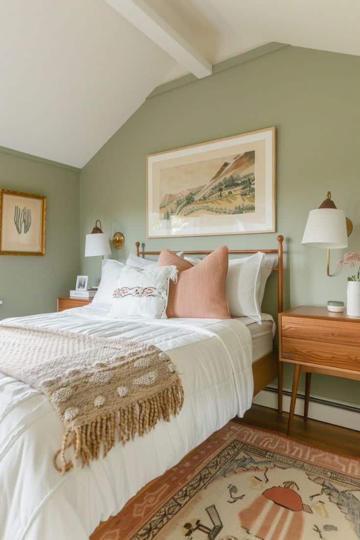 30 Green Bedroom Decor Ideas » Lady Decluttered