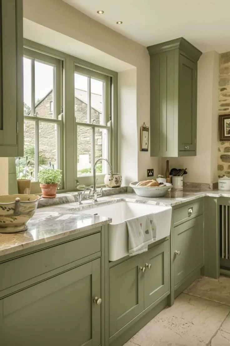 View of 22 Green Kitchen Decor Ideas » Lady Decluttered