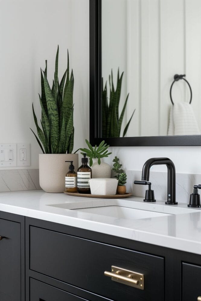 20 Bathroom Countertop Styling Ideas » Lady Decluttered