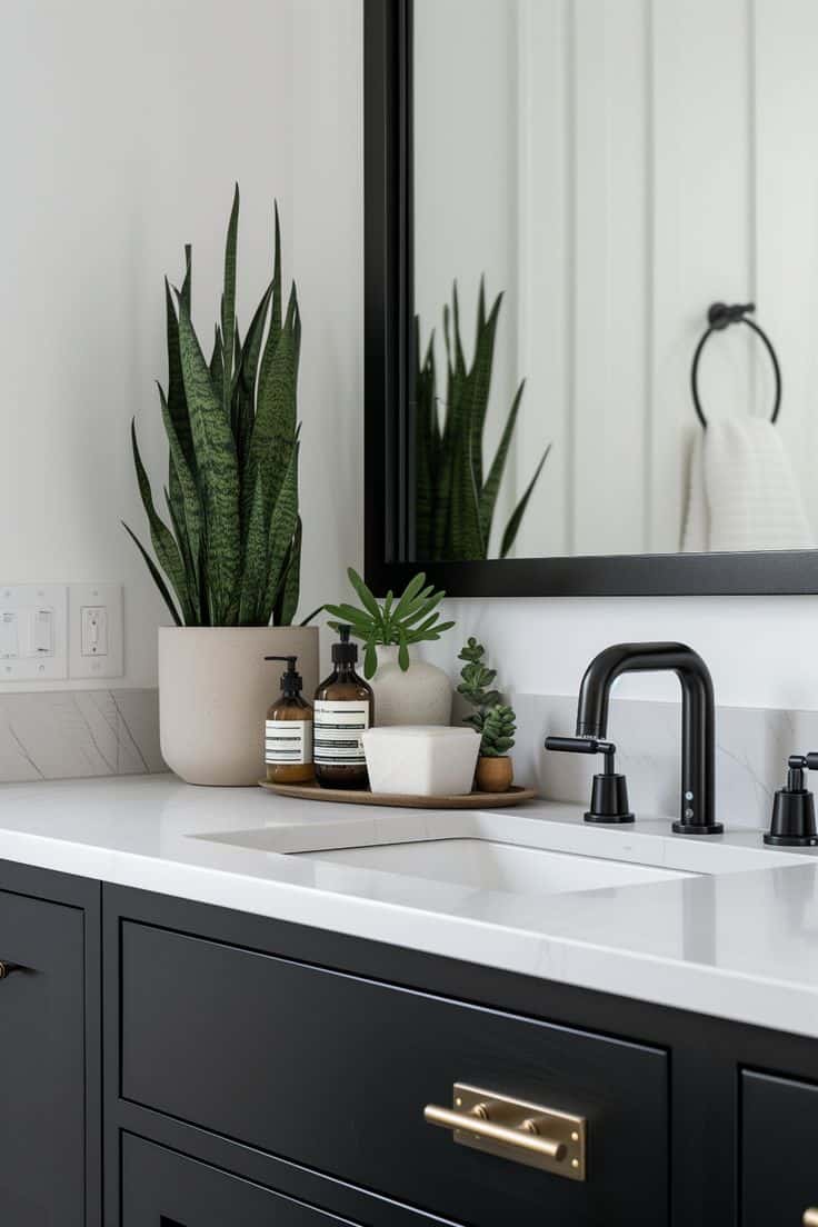 20 Bathroom Countertop Styling Ideas » Lady Decluttered