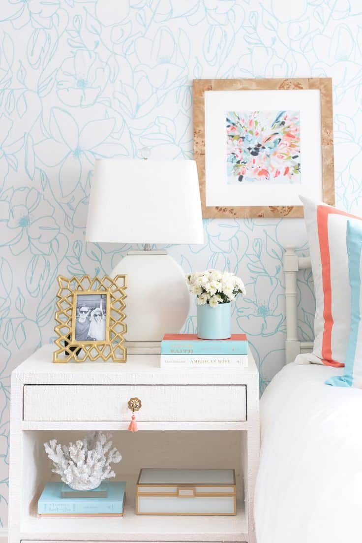 22 Bedroom Nightstand Styling Ideas » Lady Decluttered