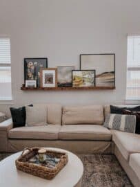 20 Picture Ledge Styling Ideas » Lady Decluttered