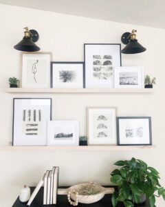 20 Picture Ledge Styling Ideas » Lady Decluttered