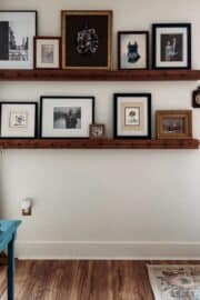 20 Picture Ledge Styling Ideas » Lady Decluttered