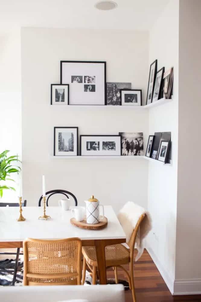 20 Picture Ledge Styling Ideas » Lady Decluttered