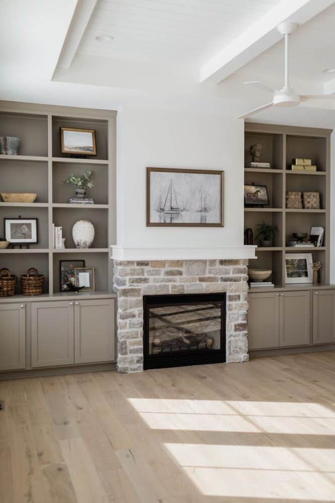 22 Fireplace Built-In Shelf Styling Ideas » Lady Decluttered