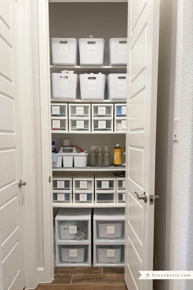 16 Hall Closet Organization Ideas » Lady Decluttered