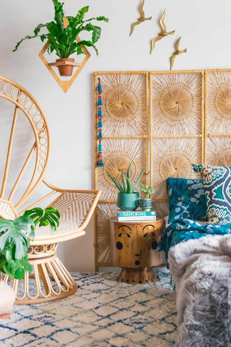 16 Boho Nightstand Styling Ideas » Lady Decluttered