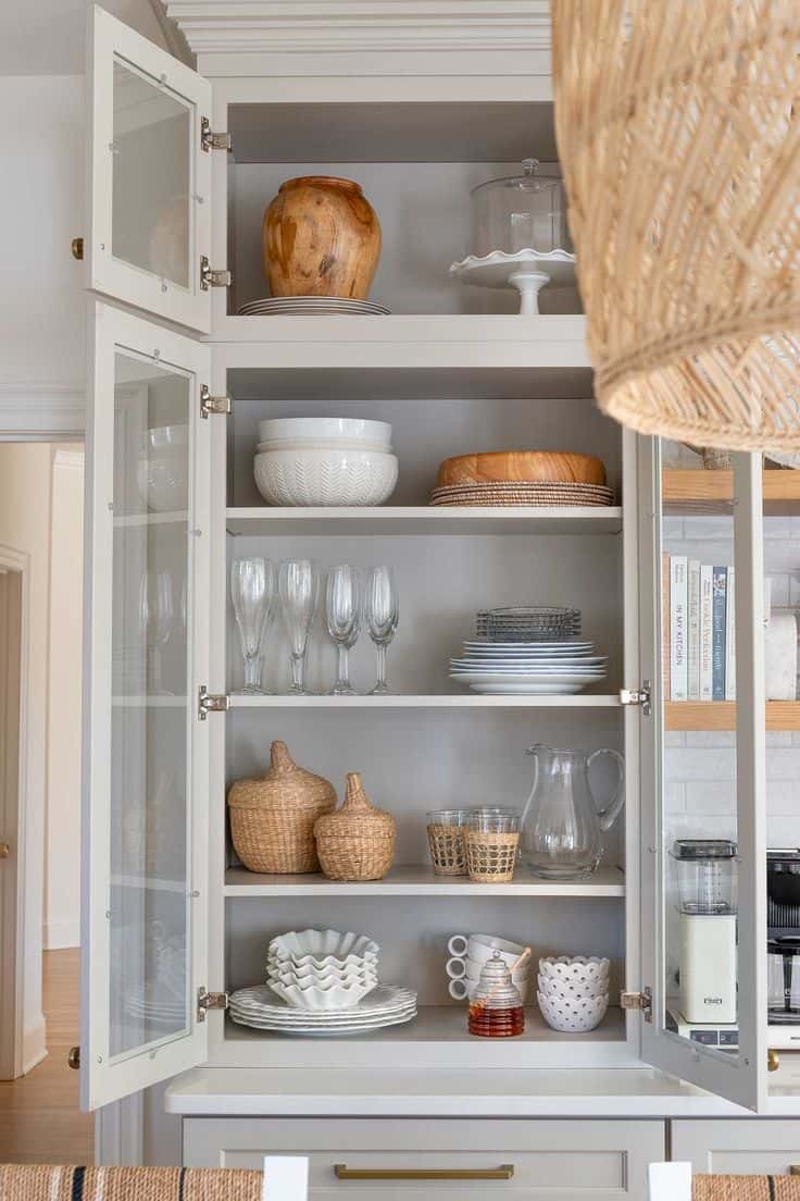 24 China Cabinet Styling Ideas » Lady Decluttered