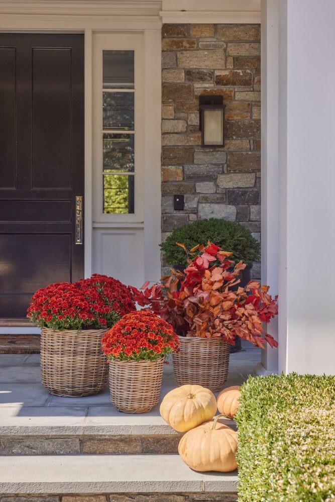18 Mums and Pumpkins Front Porch Decor Ideas » Lady Decluttered