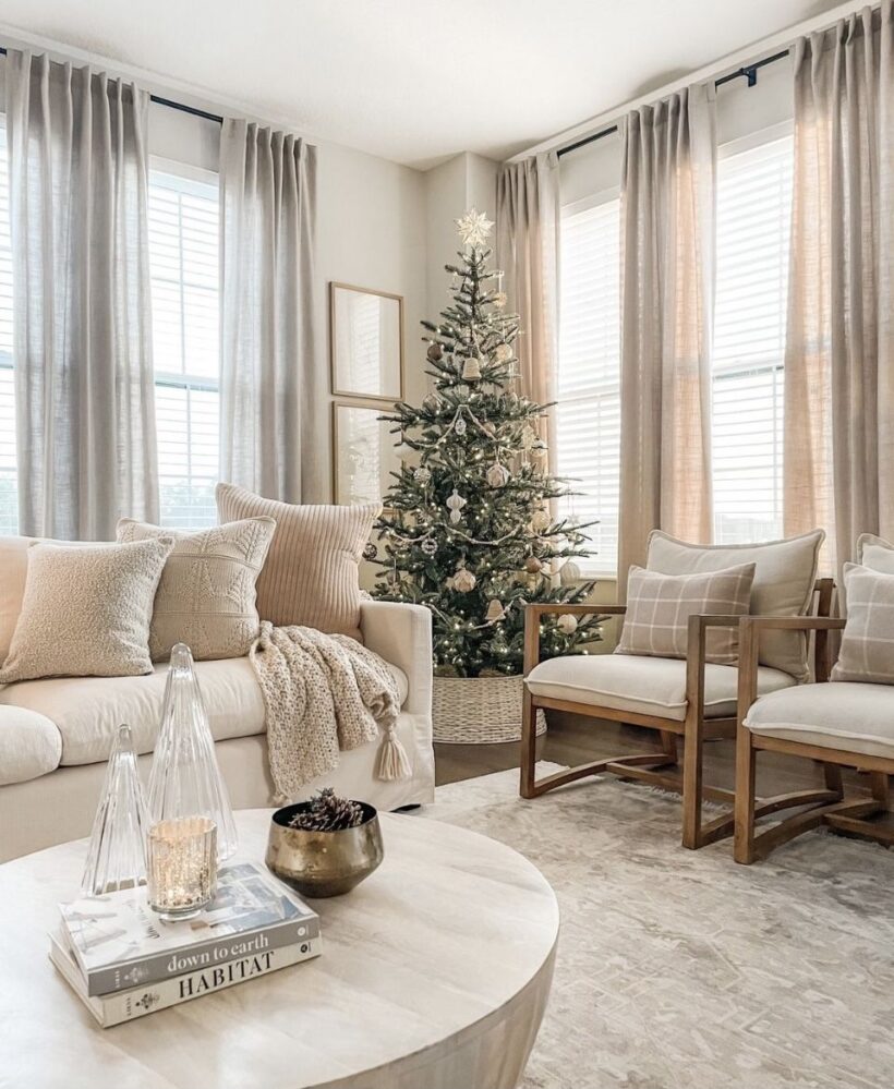 Neutral Tree Topper 20 Neutral Christmas Tree Ideas ยป Lady Decluttered