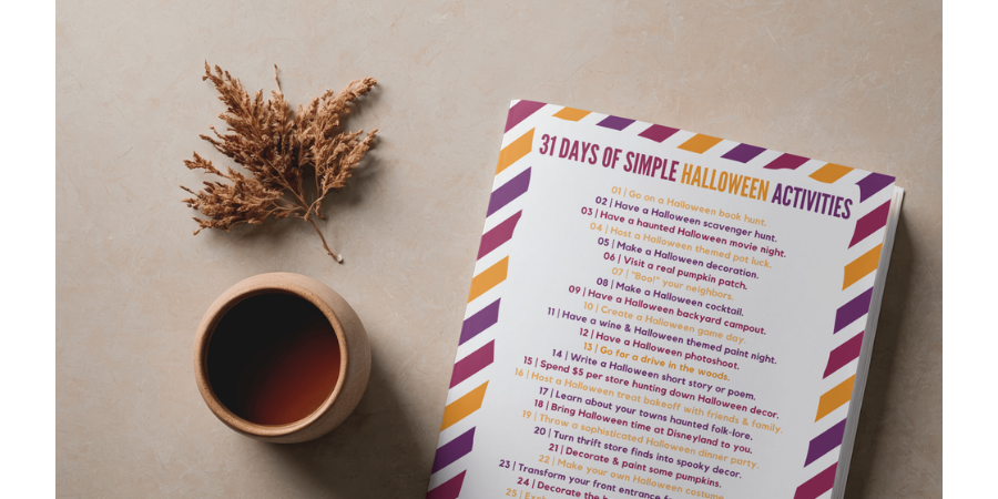31 DAYS OF HALLOWEEN ACTIVITIES
